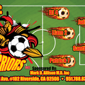 Warriors Soccer team banner