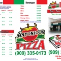 Antonious to-go menu front