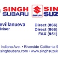 Singh auto | Subaru & Suzuki Business card design. 