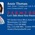 Farmer Insurance Business card clone for Annie