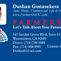Farmer Insurance Business card clone for Dushan
