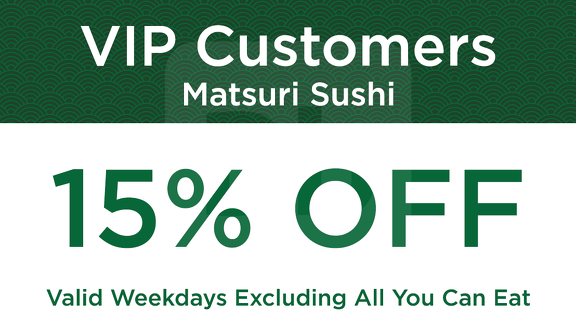 Matsuri Sushi business cards back