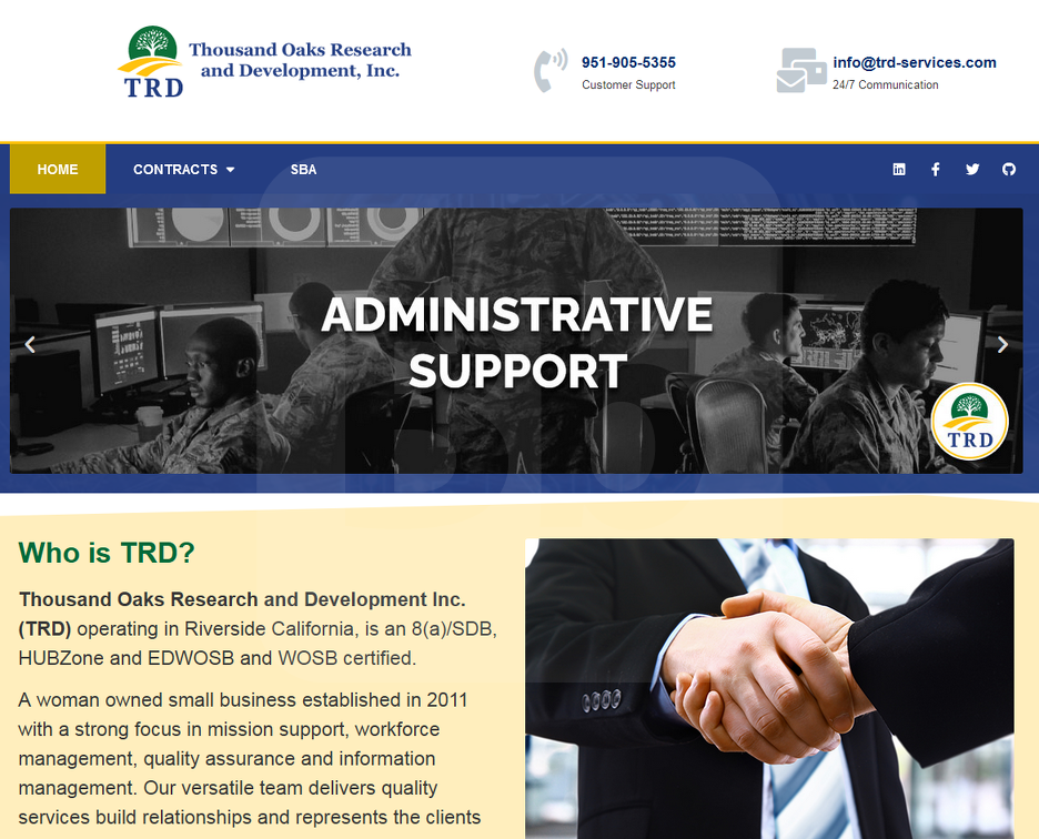 TRD Services Website