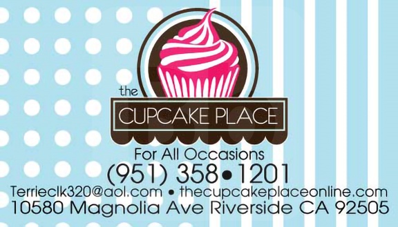 Cupcake place business card front