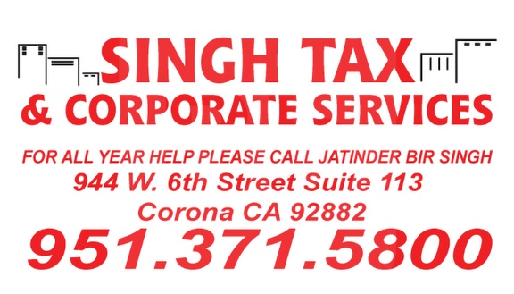 Singh Tax 3x5 banner