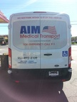 AIM Medical Transport VAN Back