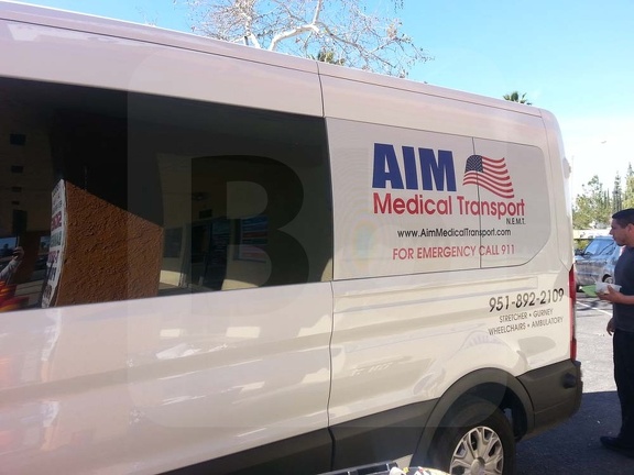 AIM Medical Transport VAN Side