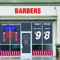 Carlos Barber Shop Vindow vinyl