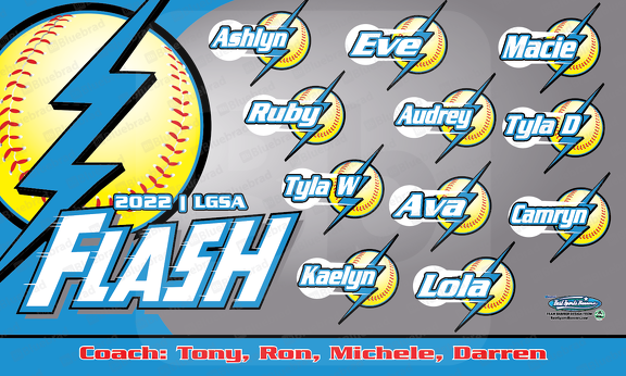 Flash Softball Banner