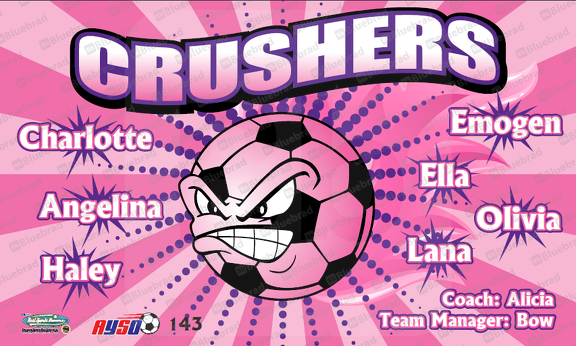 Crushers Soccer Team Banner