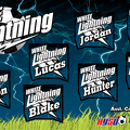 White Lightning Soccer Team Banner
