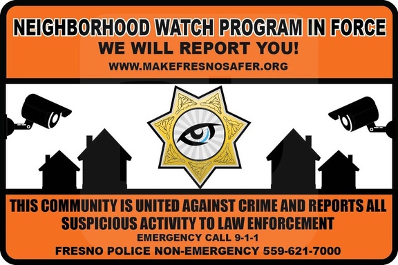 2211282918.3 Neighborhood watch sign 18X12 W FPD