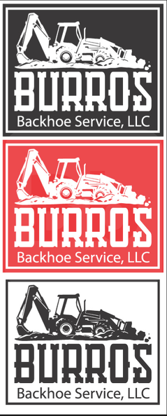 Burros Backhoe services logo design