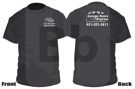 Garage Doors Xpress Single color worker shirts