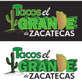 Tacos el Grande de Zacatecas logo design