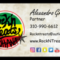 Rockn treats ohana business card design