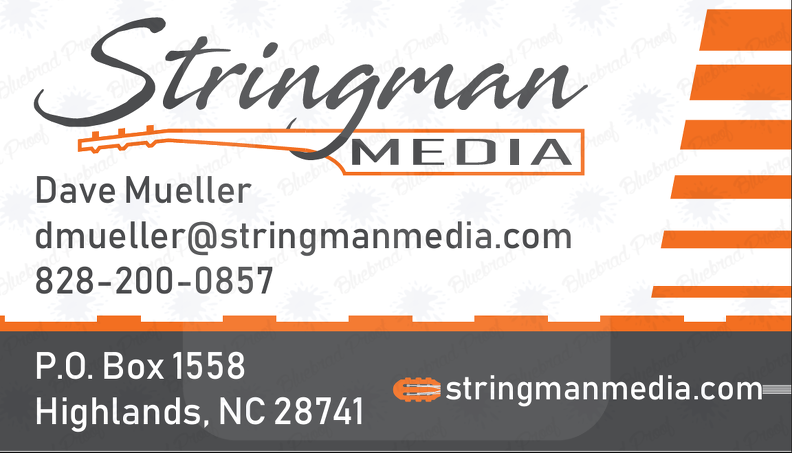 Stringman Media Business Cards