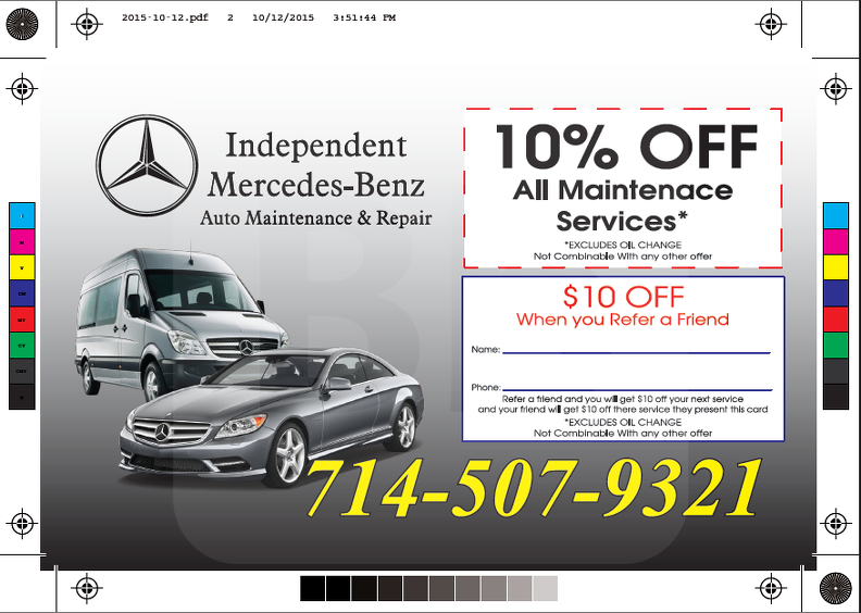 Independent Mercedes-Benz Repair Postcards