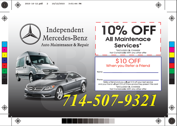 Independent Mercedes-Benz Repair Postcards