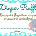 Diaper Raffle Ticket   single