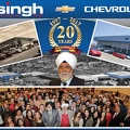 Singh Shevrolet 20 year poster