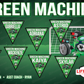 Green Machine soccer banner idea