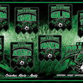 Green Dragons soccer banner cutout design