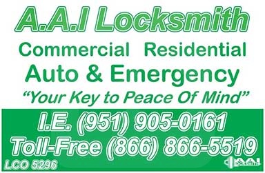 AAL Locksmith yard sign