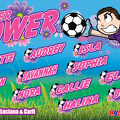 Flower-Power Soccer team banner