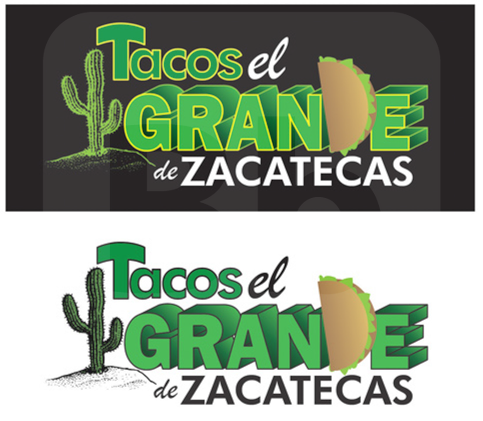Tacos el Grande de Zacatecas logo design